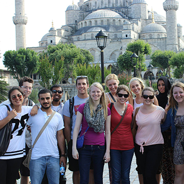 group of students in Turkey